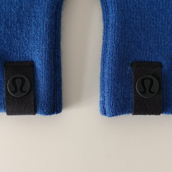 NWT LULULEMON Blue Wool Blend Alpine Air Glove & Beanie Combo Set Men's S/M - Picture 4 of 8